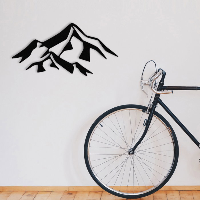 Wallity Mountain 1 Metal Wall Decor Negro